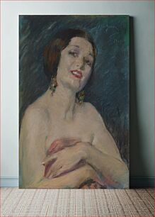 Πίνακας, Model Holding Drapery by Alice Pike Barney, born Cincinnati, OH 1857-died Los Angeles, CA 1931