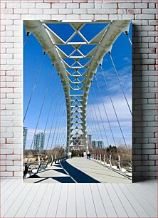 Πίνακας, Modern Bridge with Skyscrapers Σύγχρονη γέφυρα με ουρανοξύστες