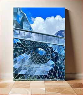 Πίνακας, Modern Glass Building Μοντέρνο Γυάλινο Κτήριο