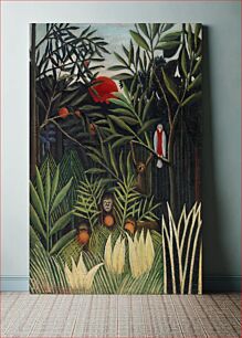 Πίνακας, Monkeys and Parrot in the Virgin Forest (Singes et perroquet dans la forêt vierge) (ca. 1905–1906) by Henri Rousseau