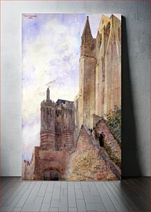 Πίνακας, Mont Saint Michel, France, Cass Gilbert