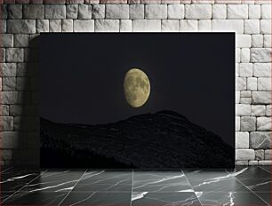 Πίνακας, Moon Over Mountains Φεγγάρι πάνω από βουνά