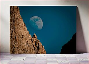 Πίνακας, Moon Over Rocky Mountains Σελήνη πάνω από Βραχώδη Όρη