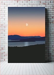 Πίνακας, Moonlight Over Serene Lake Το σεληνόφως πάνω από τη Γαληνή λίμνη