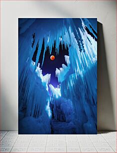 Πίνακας, Moonlit Ice Cavern Φεγγαρόφωτο Ice Cavern