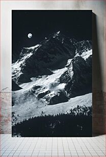 Πίνακας, Moonlit Mountain Landscape Φεγγαρόφωτο ορεινό τοπίο