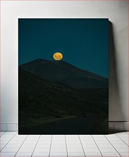 Πίνακας, Moonrise Over Mountain Moonrise Over Mountain