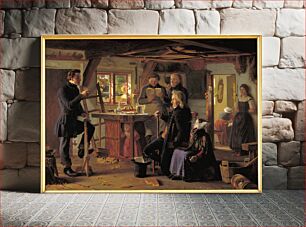 Πίνακας, Mormons Visiting a Country Carpenter by Christen Dalsgaard