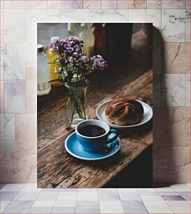 Πίνακας, Morning Coffee and Pastry Πρωινός Καφές και Ζαχαροπλαστική