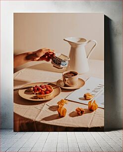 Πίνακας, Morning Coffee and Tart Πρωινός Καφές και Τάρτα