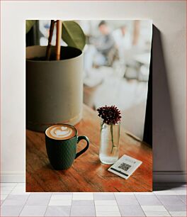 Πίνακας, Morning Coffee in a Cozy Cafe Πρωινός καφές σε ένα ζεστό καφέ