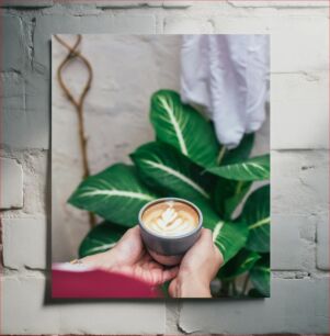 Πίνακας, Morning Coffee with Plants Πρωινός Καφές με Φυτά