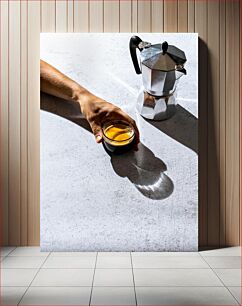 Πίνακας, Morning Espresso With Moka Pot Πρωινός Εσπρέσο Με Μόκα Ποτ