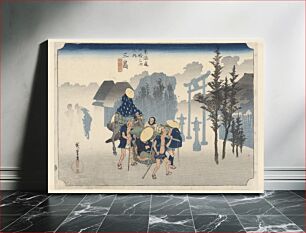 Πίνακας, Morning Mist (1797–1858) Utagawa Hiroshige