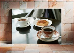 Πίνακας, Morning Pastry and Coffee Πρωινό Ζαχαροπλαστείο και Καφές