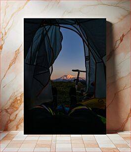 Πίνακας, Morning View from Tent Πρωινή θέα από τη σκηνή