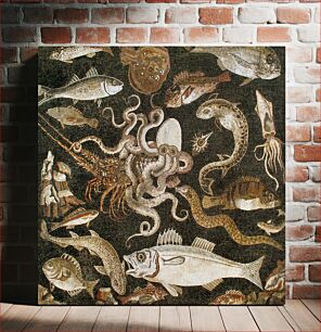 Πίνακας, Mosaic of marine life, Pompeii, Italy