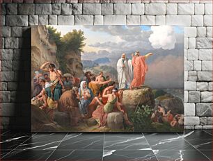 Πίνακας, Moses causes the Red Sea to return and Pharaoh's army is flooded by C.W. Eckersberg
