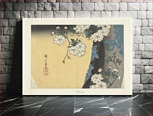 Πίνακας, Mossy Trunk and Cherry Blossoms, 1837 by Utagawa Hiroshige