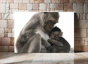 Πίνακας, Mother and Baby Monkey Μητέρα και μωρό μαϊμού