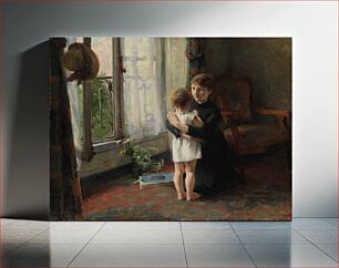 Πίνακας, Mother and child, 1886, Helene Schjerfbeck