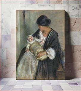 Πίνακας, Mother and Crying Baby by Alice Pike Barney