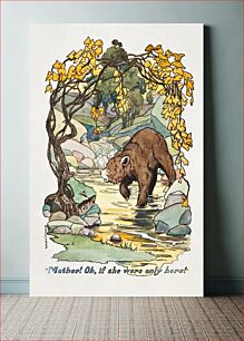 Πίνακας, “Mother! Oh, if she were only here” from The Story of Teddy the Bear (1907) illustrated by Sarah Noble Ives