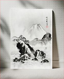 Πίνακας, Mount Fuji (1887) vintage Japanese illustration by Kawanabe Kyosai