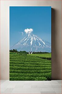 Πίνακας, Mount Fuji and Green Fields Όρος Φούτζι και Πράσινα Πεδία