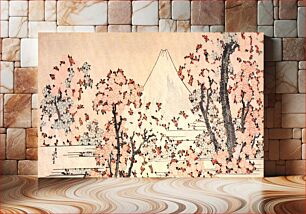 Πίνακας, Mount Fuji seen throught cherry blossom