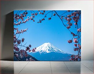 Πίνακας, Mount Fuji with Cherry Blossoms Όρος Φούτζι με άνθη κερασιάς