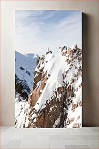 Πίνακας, Mountain Climbers on Snowy Peaks Ορειβάτες στις Χιονισμένες Κορυφές