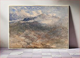 Πίνακας, Mountain Heights, Cader Idris (ca. 1850) by David Cox (1783–1859)