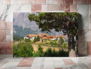 Πίνακας, Mountain Hotel Landscape Mountain Hotel Landscape