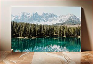 Πίνακας, Mountain Lake and Forest Landscape Βουνό λίμνη και δασικό τοπίο