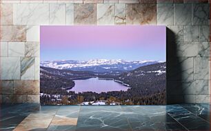 Πίνακας, Mountain Lake at Dawn Ορεινή Λίμνη την Αυγή