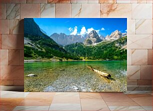 Πίνακας, Mountain Lake Landscape Ορεινό τοπίο λίμνης