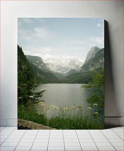 Πίνακας, Mountain Lake Landscape Ορεινό τοπίο λίμνης