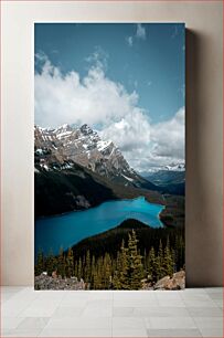 Πίνακας, Mountain Lake Landscape Ορεινό τοπίο λίμνης