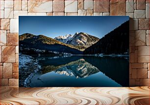 Πίνακας, Mountain Lake Reflection Αντανάκλαση της λίμνης του βουνού