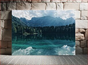 Πίνακας, Mountain Lake Reflection Αντανάκλαση της λίμνης του βουνού