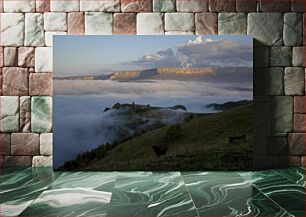 Πίνακας, Mountain Landscape Above the Clouds Ορεινό τοπίο πάνω από τα σύννεφα