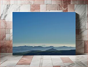 Πίνακας, Mountain Landscape at Dawn Ορεινό τοπίο την αυγή