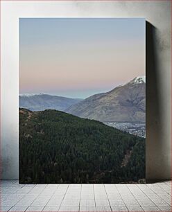 Πίνακας, Mountain Landscape at Dusk Ορεινό τοπίο στο σούρουπο