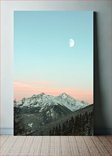 Πίνακας, Mountain Landscape at Dusk Ορεινό τοπίο στο σούρουπο