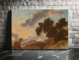 Πίνακας, Mountain Landscape at Sunset (ca. 1765) by Jean Honoré Fragonard
