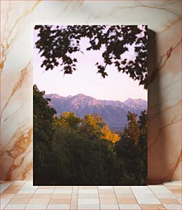 Πίνακας, Mountain Landscape at Sunset Ορεινό τοπίο στο ηλιοβασίλεμα