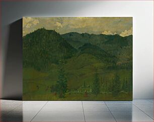Πίνακας, Mountain landscape by Ferdinand Katona