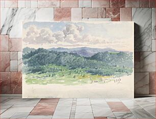 Πίνακας, Mountain landscape by Friedrich Carl von Scheidlin