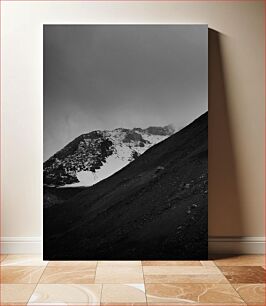 Πίνακας, Mountain Landscape in Black and White Ορεινό τοπίο σε ασπρόμαυρο
